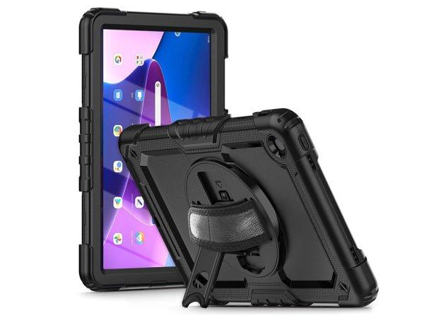 Lenovo Tab M10 Plus 10.6 (3rd. gen.) tablet tok 360 fokos védelemmel, 4H
kijelzővédő üveggel - Tech-Protect Solid - fekete (ECO csomagolás)