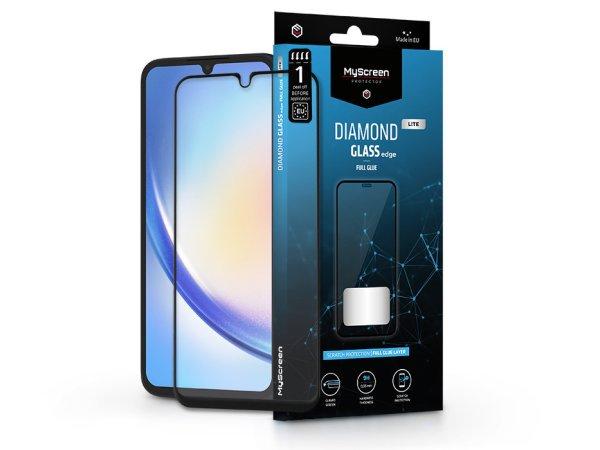 Samsung SM-A346 Galaxy A34 5G edzett üveg képernyővédő fólia - MyScreen
Protector Diamond Glass Lite Edge2.5D Full Glue - fekete