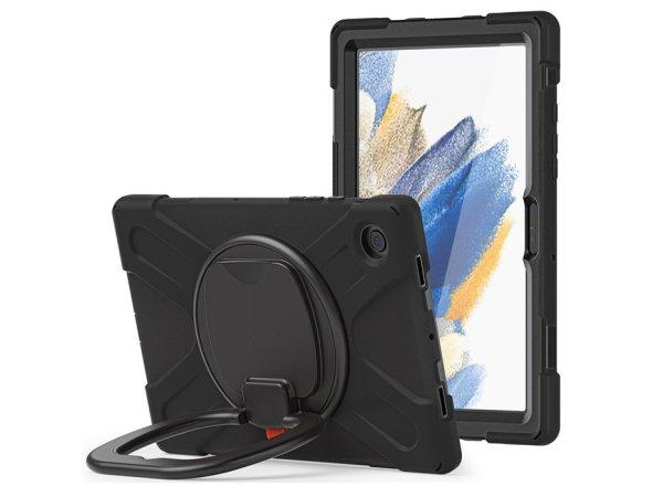 Samsung X200/X205 Galaxy Tab A8 10.5 ütésálló tablet tok 360 fokos
védelemmel, 4H kijelzővédő üveggel - Tech-Protect X-Armor - fekete (ECO
csomagolás)