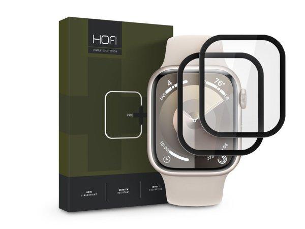 HOFI Hybrid Pro+ Glass - Apple Watch Series 7 / 8 / 9 (41 mm) üvegfólia - 2
db/cs - fekete