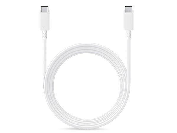 Samsung gyári USB Type-C - USB Type-C adat- és töltőkábel 180 cm-es
vezetékkel -5A - EP-DX510JWE - fehér (ECO csomagolás)