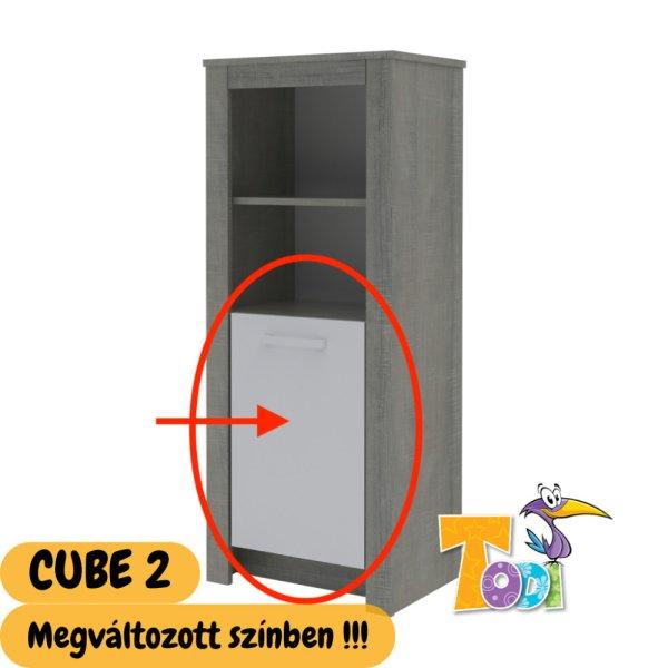 Todi Cube 2 keskeny nyitott +1 ajtós szekrény - 140 cm magas