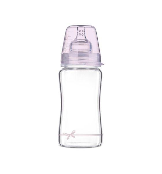 Lovi DiamondGlass Üvegből készült cumisüveg 250 ml (3h+) - Baby Shower Girl