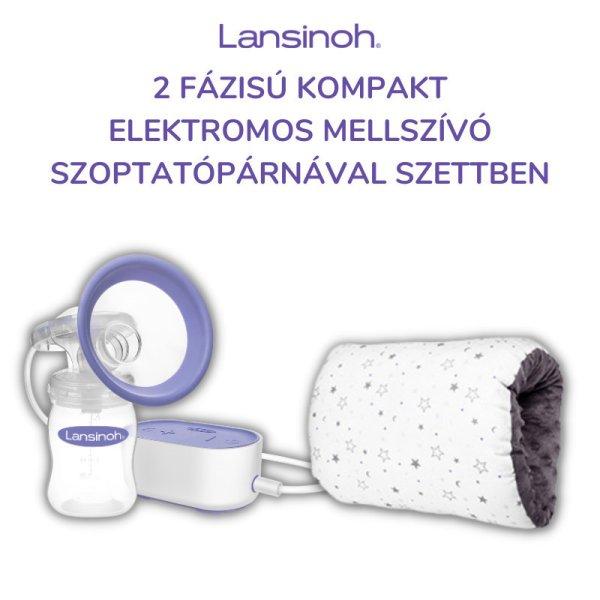 Lansinoh 2 fázisú kompakt elektromos mellszívó + szoptatópárnával
szettben