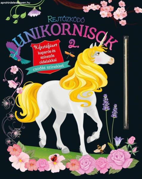 Napraforgó Rejtőzködő unikornisok 2. - Kifestőfüzet kaparós és
színezős oldalakkal