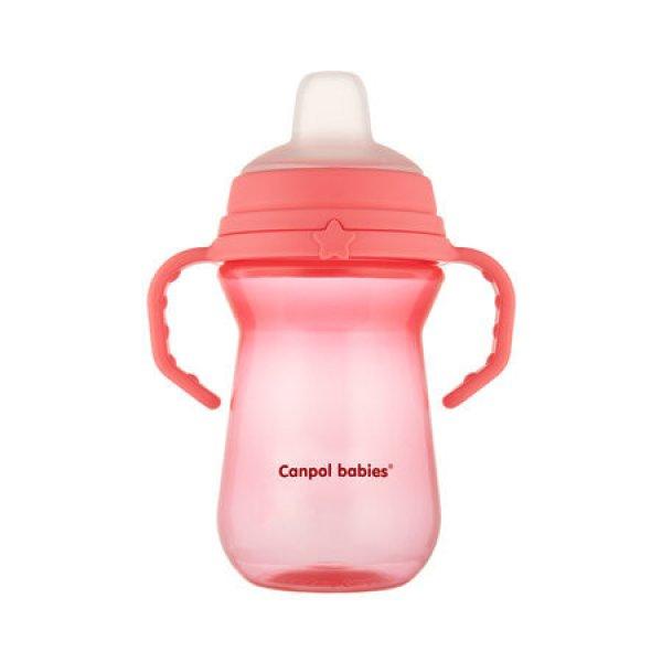 Canpol babies FirstCup itatópohár szilikonos ivócsőrrel 250ml 6h+ -
Rózsaszín