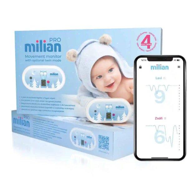 Milian légzésfigyelő - Pro Twins Bluetooth - 4db érzékelőlappal,
ikerbabáknak