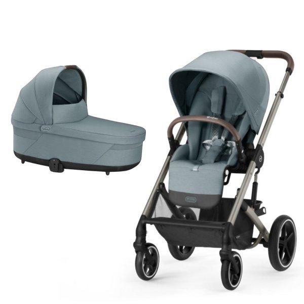 CYBEX Gold Balios S Lux TPE B 2in1 sport babakocsi Cot S Lux mózeskosárral -
Sky Blue