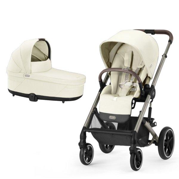 CYBEX Gold Balios S Lux TPE B 2in1 sport babakocsi Cot S Lux mózeskosárral -
Seashell Beige