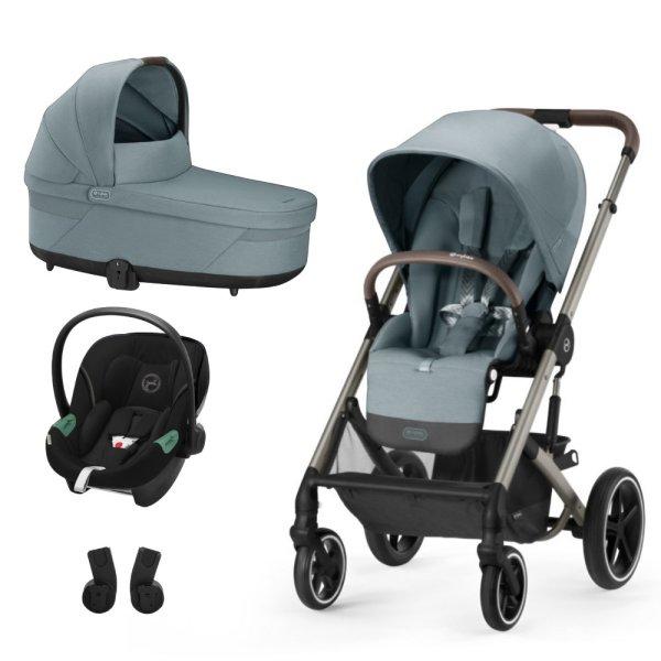 CYBEX Gold Balios S Lux TPE B 3in1 sport babakocsi Cot S Lux mózeskosár és
Aton S2 hordozó - Sky Blue