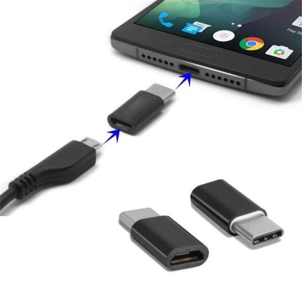 Micro USB - USB C átalakító, konverter (BLACK FRIDAY WEEKS)