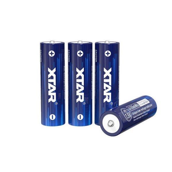 XTAR 14500 ( AA) 1.5V-OS 2500 mAh (4150 mWh) LITHIUM AKKU VÉDELEMMEL