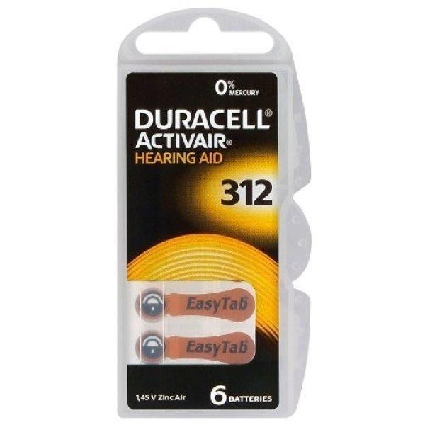 Duracell ACTIVAIR hallókészülék elem "312" (PR41) BL/6