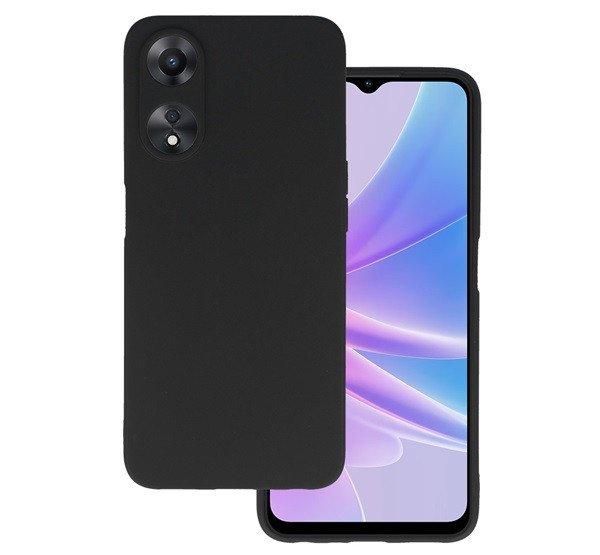 Szilikon telefonvédő (matt) FEKETE Oppo A78 5G
