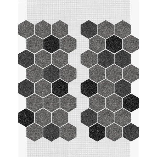 AMK – szürke méhsejt mintás falburkolat HC-241 hexagon falpanel 122 cm x 85
cm