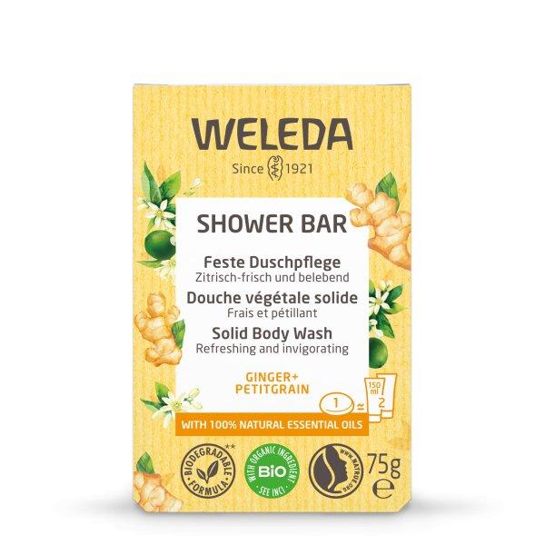 Weleda Citrus frissítő szappan Ginger + Petitgrain (Shower Bar) 75 g