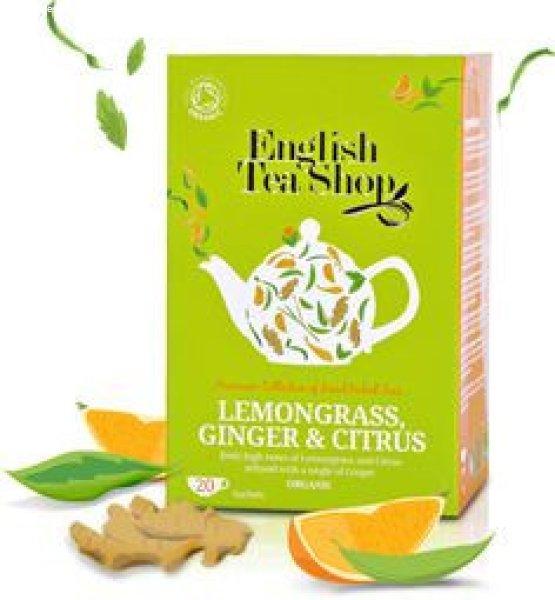 Ets bio citromfű tea gyömbér&citrus 20x1,5g 30 g