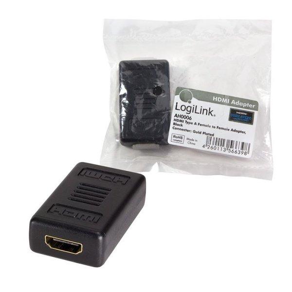 Logilink AH0006 2xHDMI connection cable adapter Black