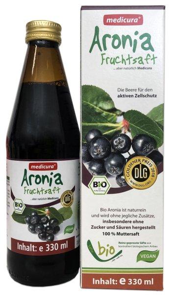 Medicura bio gyümölcslé 100% fekete berkenye 330 ml