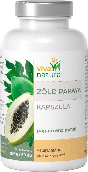 Viva natura zöld papaya vegetáriánus étrend-kiegészítő kapszula 60 db