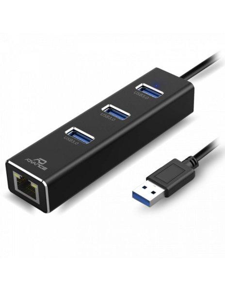 Advance XPand Smart Hub 2in1 USB3.2 Black