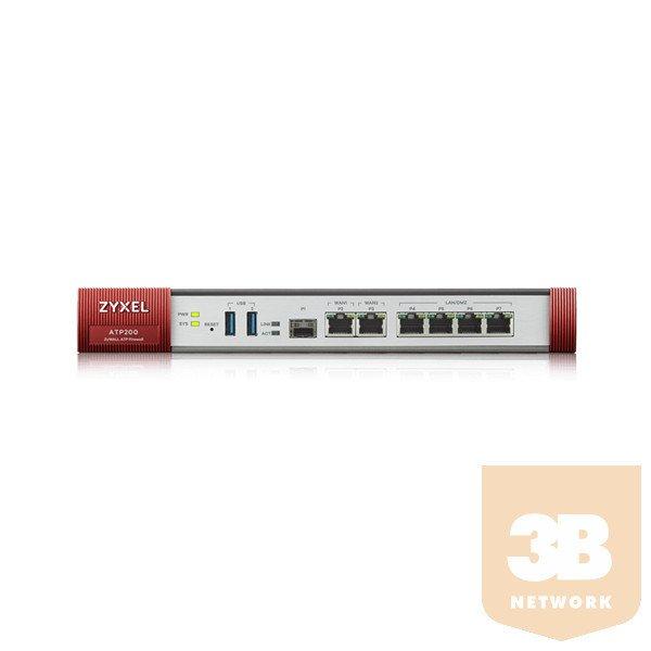 ZYXEL Tűzfal - ATP200 - 10/100/1000, 2*WAN, 4*LAN/DMZ ports, 1*SFP, 2*USB with
1 Yr Bundle