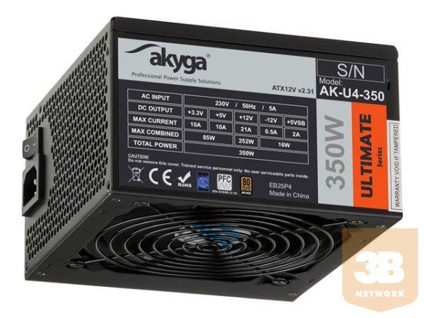 AKY AK-U4-350 Akyga Ultimate ATX Power Supply 350W AK-U4-350 80+Bronze Fan12cm
P8 4xSATA PCI-E