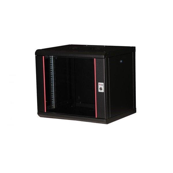 Equip Fali Rackszekrény - EPM-09-6045-B-CBAA (19", 9U, 600x450mm, előre
szerelt, fekete)