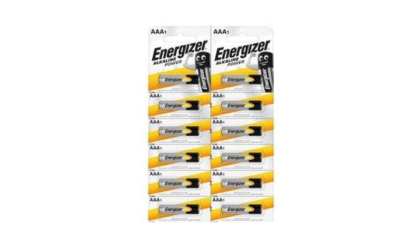 Energizer Alkaline Power AAA Tartós Mikro B12 Kartella