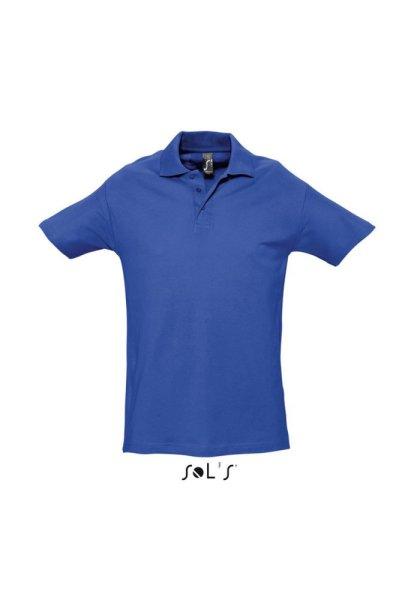 Férfi WINTER II rövid ujjú három gombos galléros pamut piké póló,
SOL'S SO11362, Royal Blue-3XL