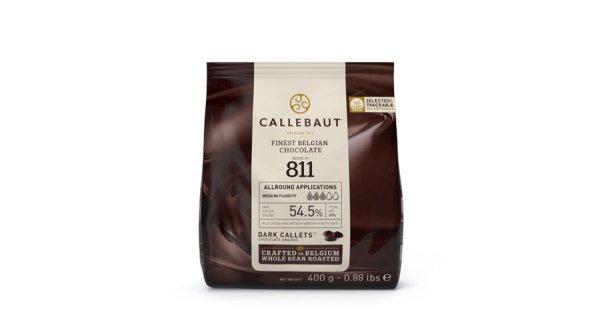 54,5%-os étcsokoládé pasztilla (korong) 400g Callebaut 811