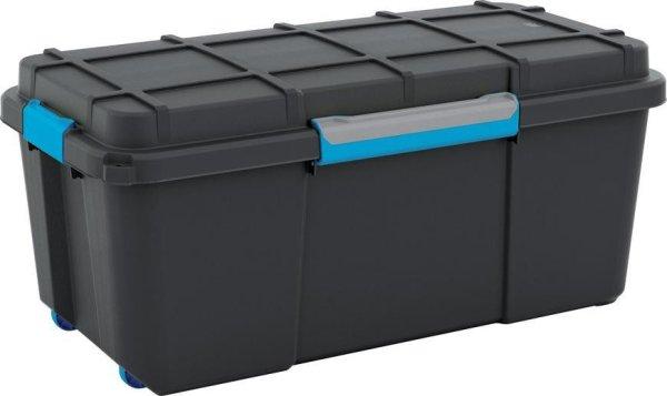 Doboz KIS Scuba L, 74 liter, fekete, 395x780x350 mm, tároló