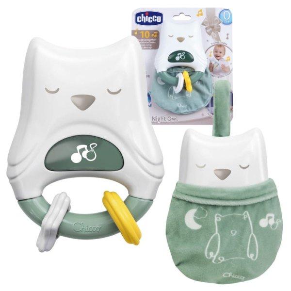 Chicco Day & Night Owl zenélő csörgő és éjszakai fény kiságyjáték 0
hó+