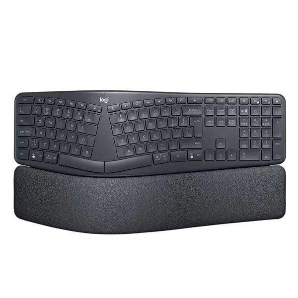 Logitech K860 ERGO Vezeték nélküli billentyűzet bill, US INTL, grafit