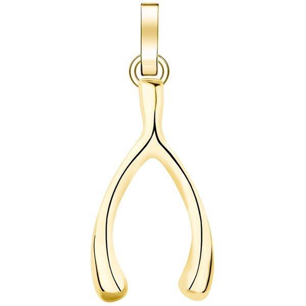 Rosefield Bájos aranyozott medál Wishbone The Pendant PE-Gold-WISHBONE