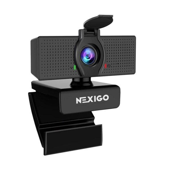 Nexigo N60 Webkamera Mikrofonnal, HD 1080p, Plug & Play