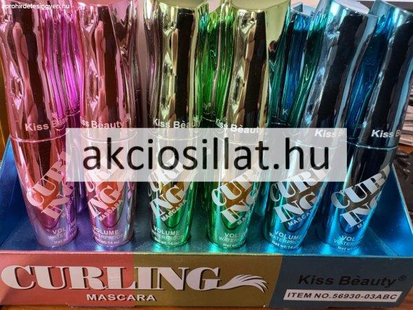 Kiss Beauty Curling Mascara Volume Waterproof Vízálló Szempillaspirál 14ml