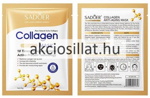 Sadoer Collagen Kollagénes Öregedésgátló arcmaszk 25g