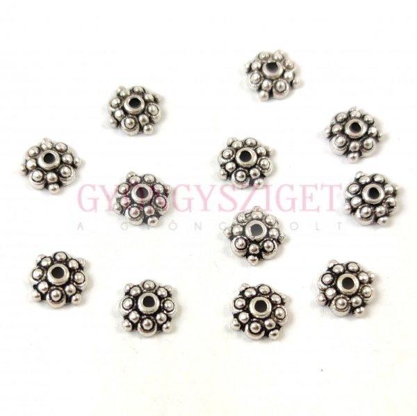 Gyöngykupak - platina színű - 8mm