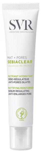 SVR Mattító ápol faggyú csökkentésére
Sebiaclear Mat+Pores (Mattifying Moisturiser) 40 ml