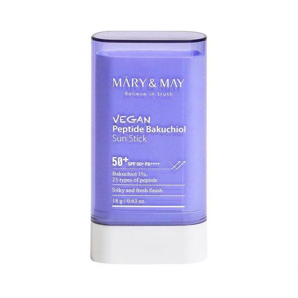 MARY & MAY Fényvédő stick SPF 50+ Vegan Peptide Bakuchiol (Sun
Stick) 18 g