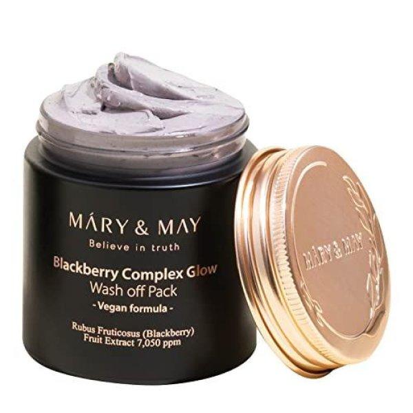 MARY & MAY Fényesítő arcmaszk Blackberry Complex Glow (Wash Off
Pack) 125 g