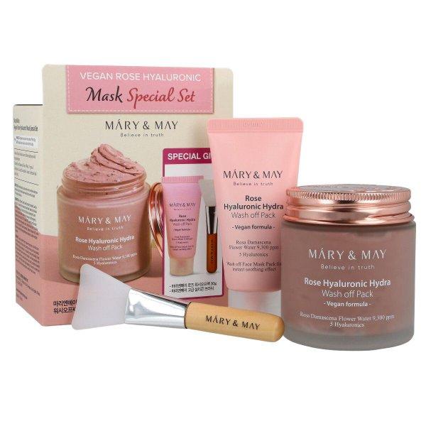 MARY & MAY Ajándékcsomag Vegan Rose Hyaluronic Mask Special Gift Set