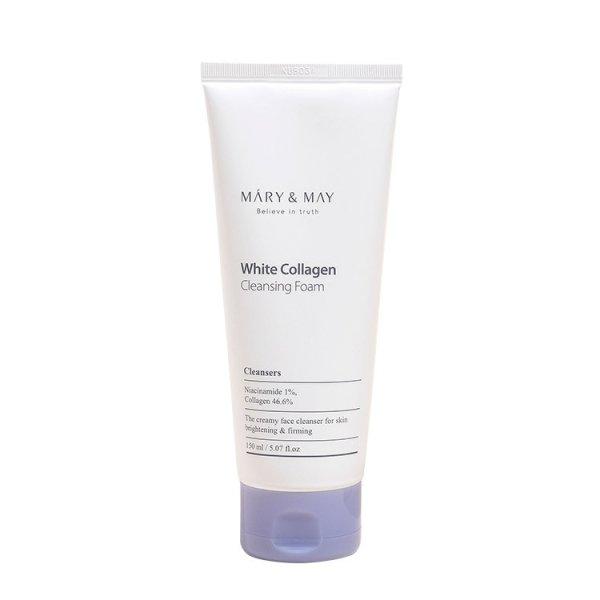 MARY & MAY Világosító tisztító hab White Collagen
(Cleansing Foam) 150 ml