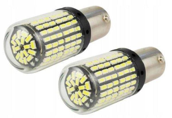 SMD-1157-144SMD 2db-os 21/5W - fehér - 12-80V CANBUS