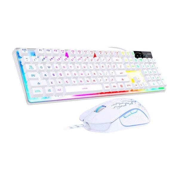 MageGee K1 wired keyboard + mouse set (white)