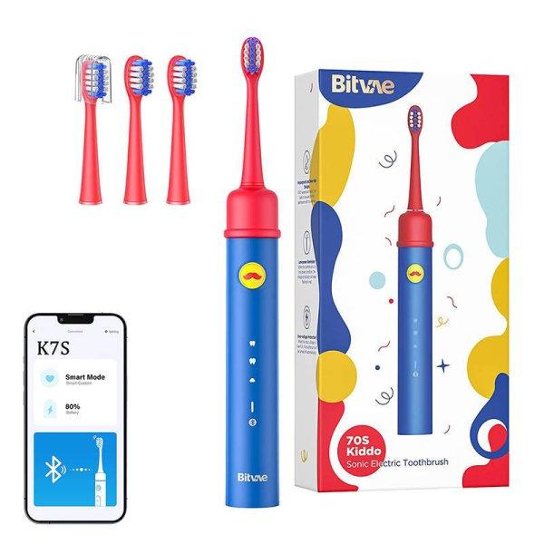 Sonic toothbrush with app for kids, tips set Bitvae BVK7S (blue)