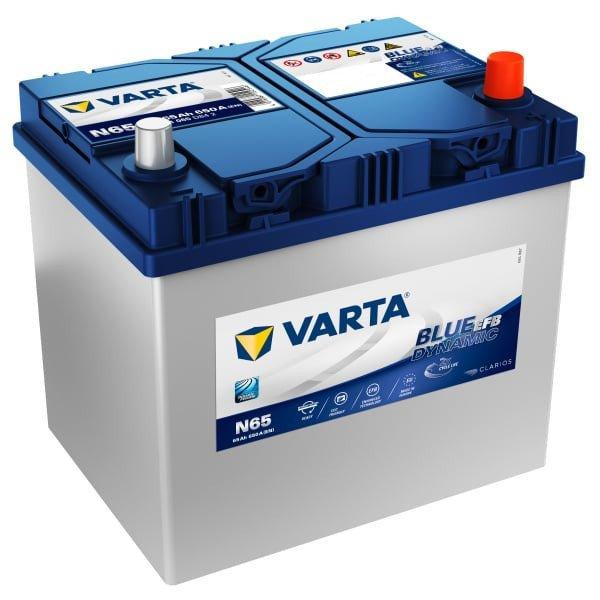 Autobaterie Varta Blue Dynamic EFB 65Ah, 12V, 650A, N65|Varta