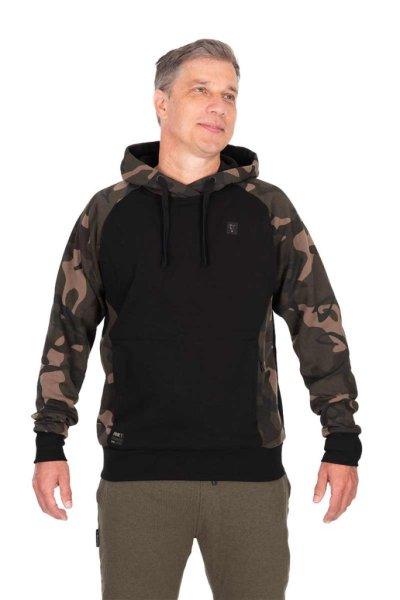 Fox Pullover Premium 310 Black/Camo kapucnis pulóver - 3XL(CFX437)