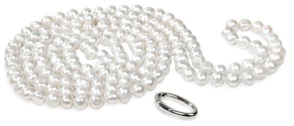 JwL Luxury Pearls Hosszú nyaklánc fehér
igazgyöngyökből JL0076